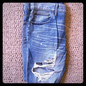 Express distressed slim fit jeans